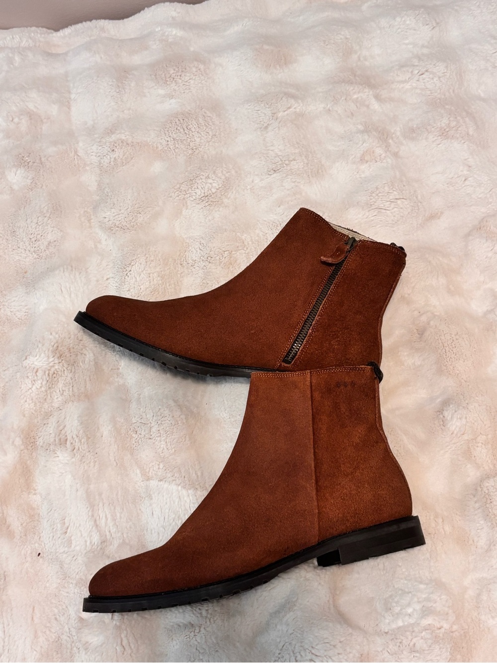 Brown Suede Ankle Boots